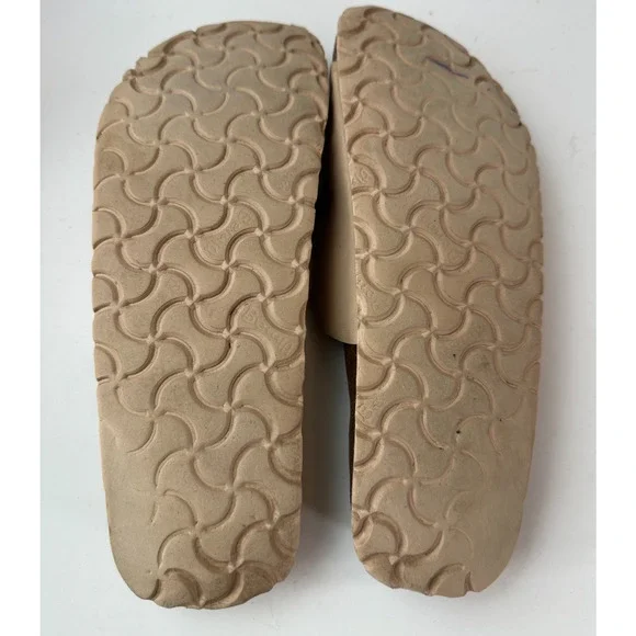 Birkenstock Betula Granada Slides Strappy Sandals Khaki Tan Peach US Size 9 - Picture 13 of 16